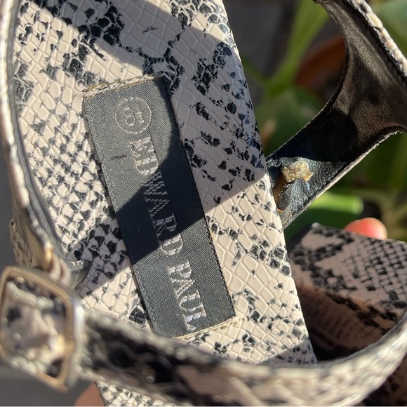 Vintage Y2K Snakeprint Funky Heel Edward Paul - Picture 6 of 12